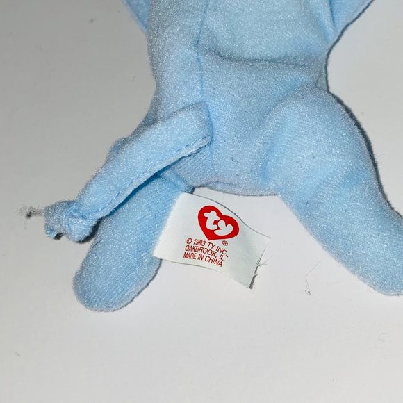 Ty Beanie Baby McDonalds Blue Peanut the Elephant 1993 - Picture 3 of 5
